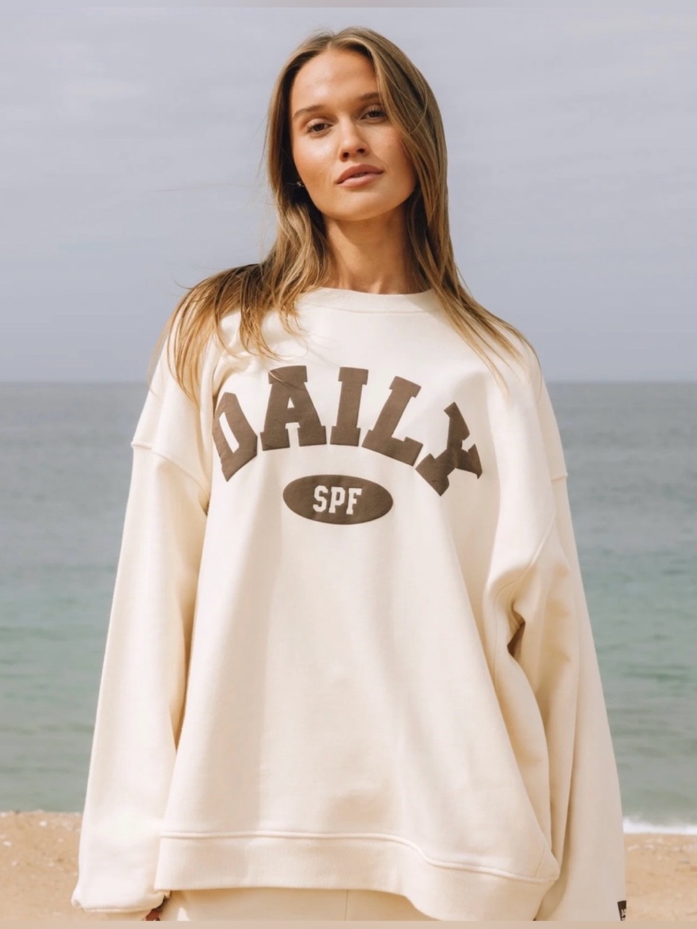 Daily Drills XSmall/Small Sunbum Oversized Crewneck Sweatshirt. 💛⚡️